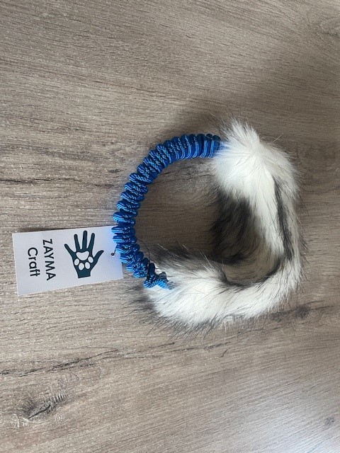 Tug Fausse fourrure en forme d’anneau – Taille L – Couleur Bleu