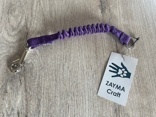 [Zayma007] Elastique pour laisse -  20 mm - Couleur Purple