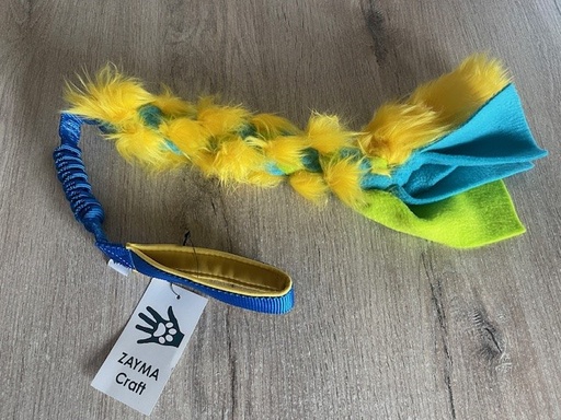 [Zayma009] Tug Fausse fourrure et polaire – Couleur Jaune-Bleu-Vert